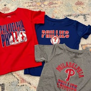 Phillies kids 4T 3 pack T-shirt’s